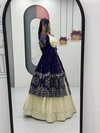 PC 556 Shimmer Lehenga With Blouse And Shrug Exporters In India
